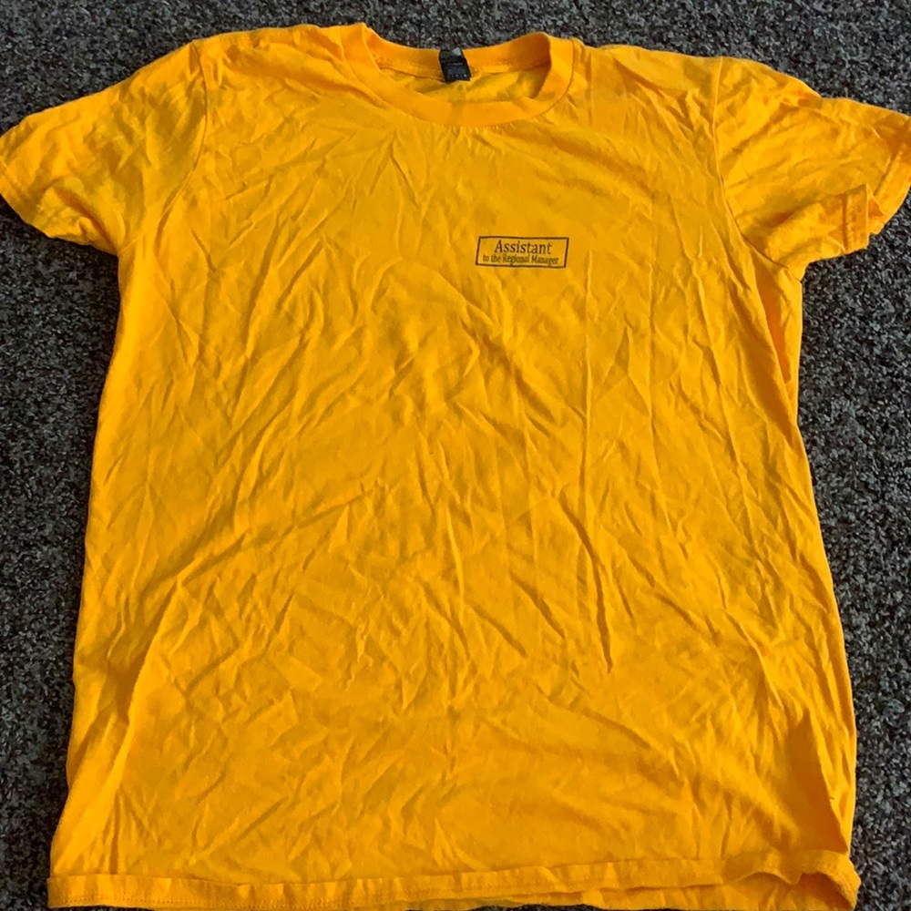 Medium golden office themed shirt